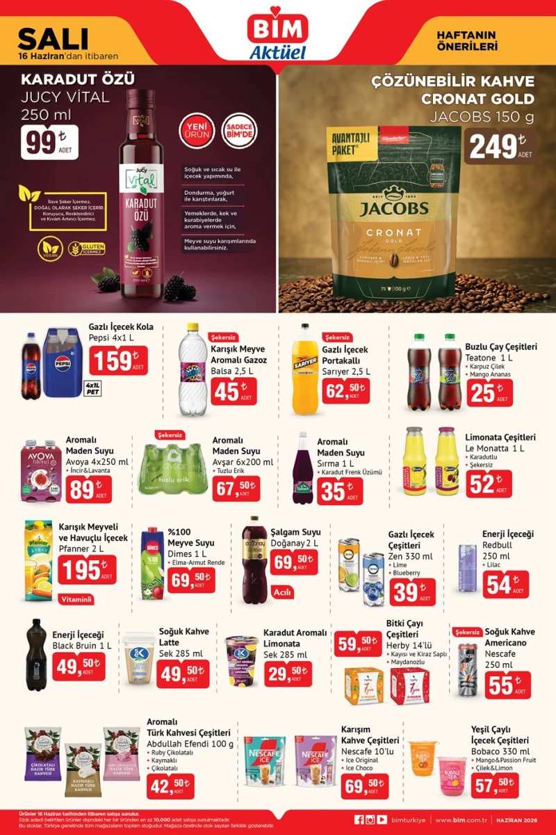 Bim aktüel katalog 16 Haziran