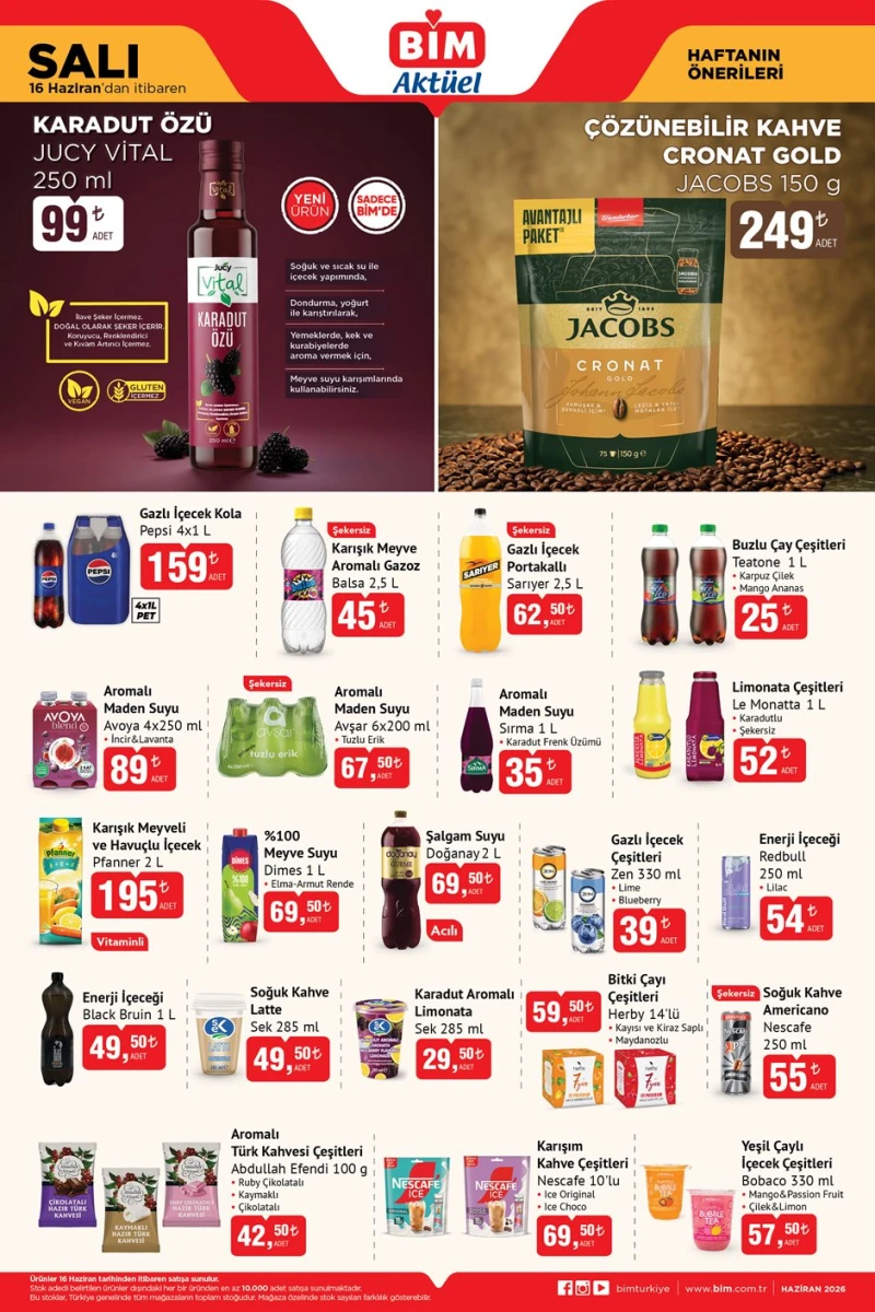 Bim aktüel katalog 16 Haziran