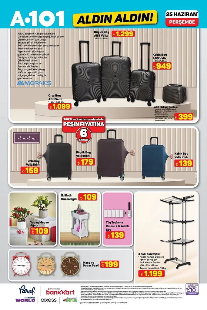 A101 aktüel katalog 25 Haziran