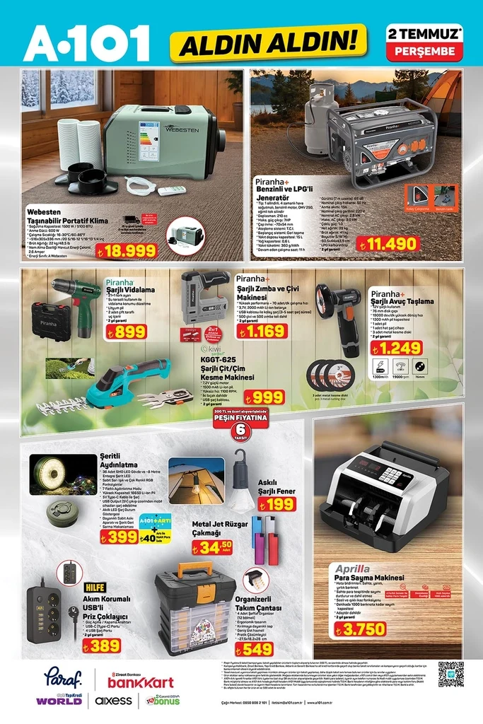A101 aktüel katalog 2 Temmuz