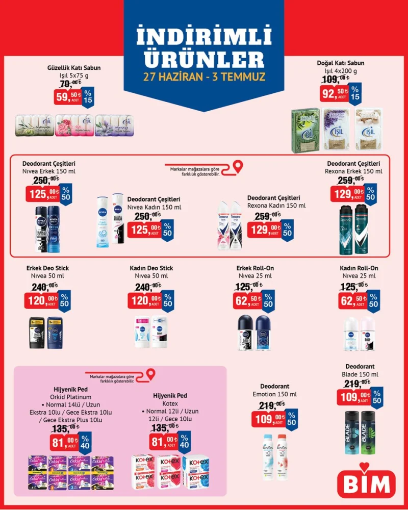 Bim 27 Haziran-3 Temmuz aktüel katalog fırsatları