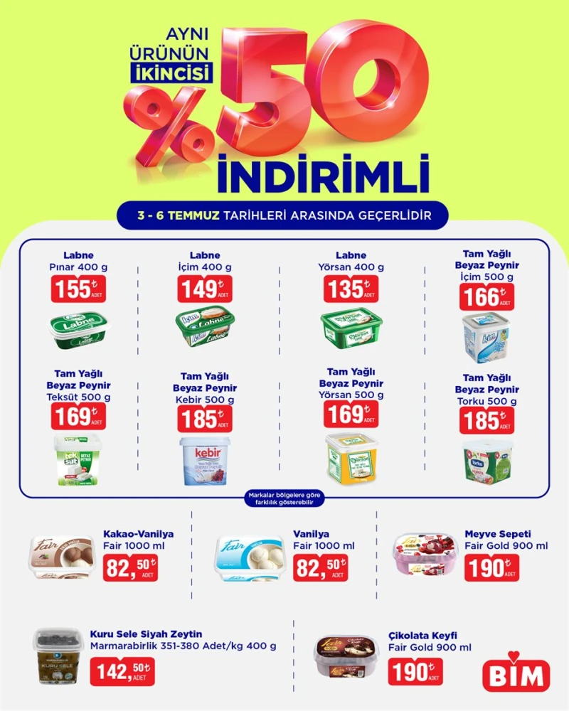 Bim aktüel katalog 3 Temmuz indirim