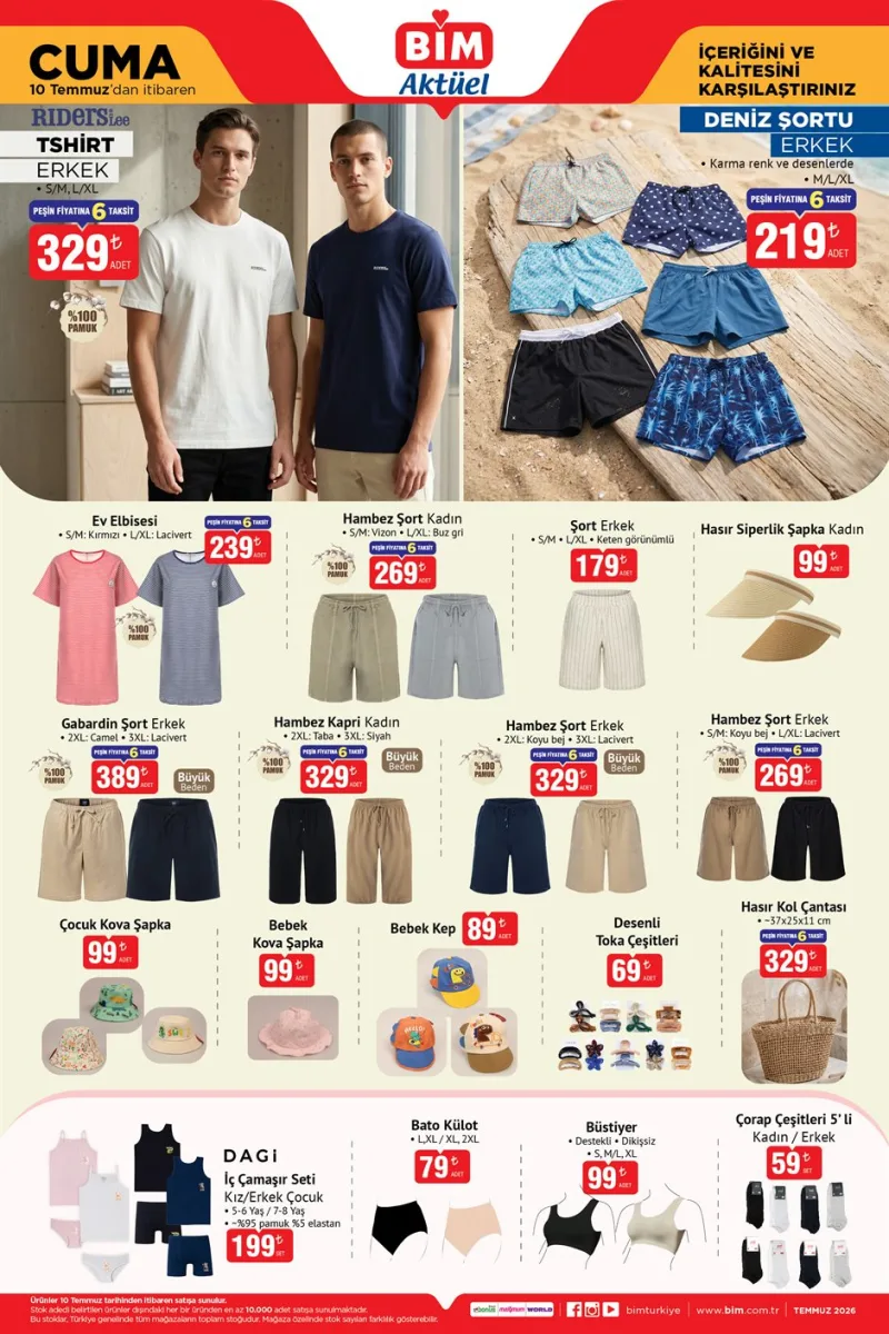 Bim aktüel katalog 10 Temmuz indirim