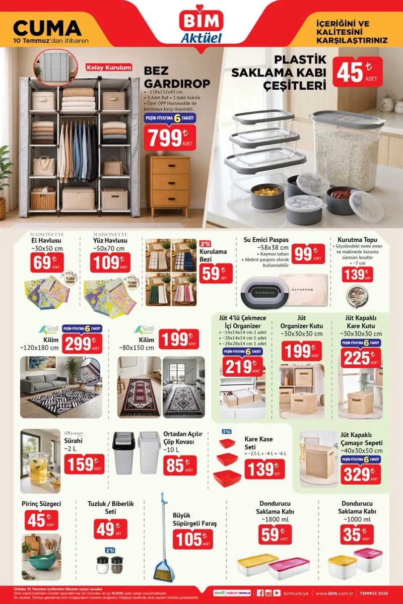 Bim aktüel katalog 10 Temmuz