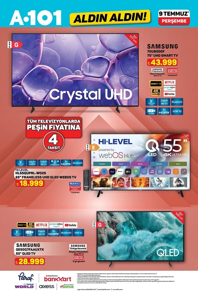 A101 aktüel katalog 9 Temmuz