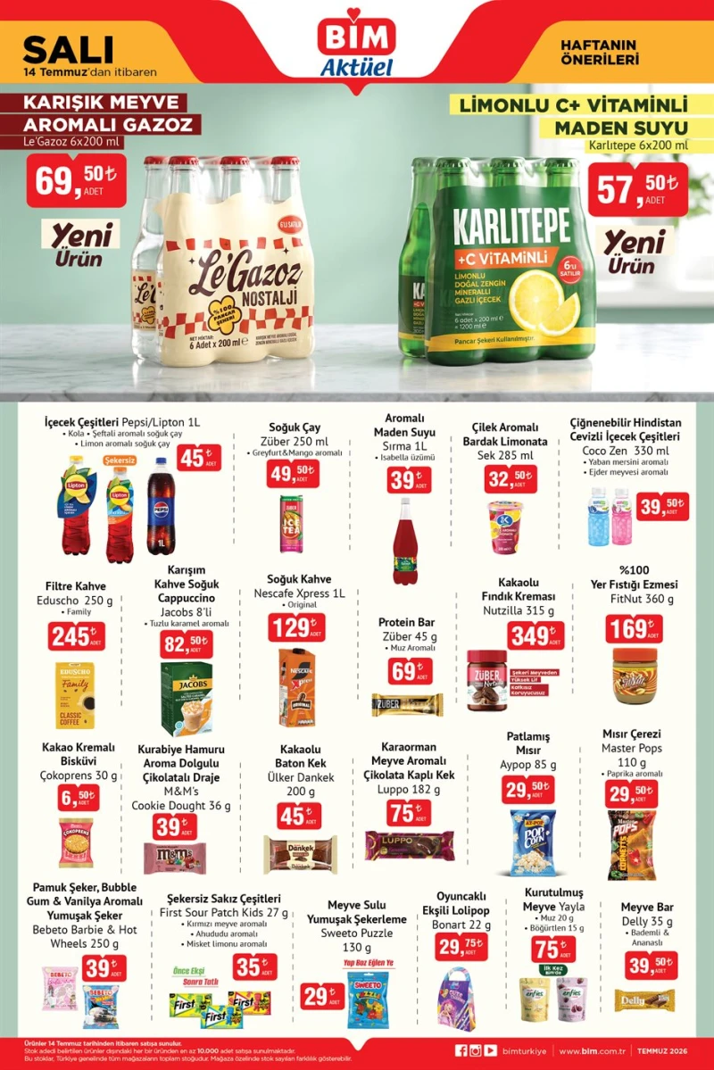 Bim aktüel katalog 14 Temmuz