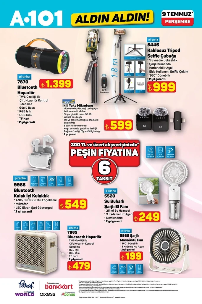 A101 aktüel katalog 8 Temmuz