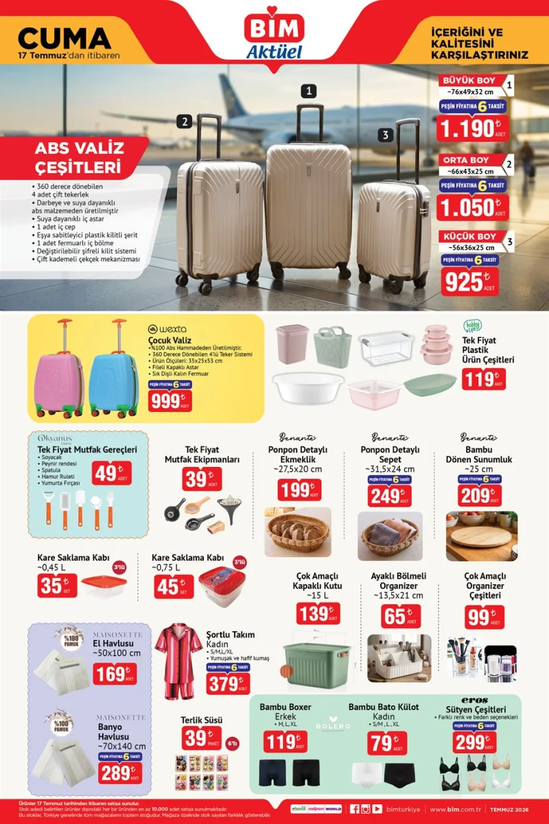 Bim aktüel katalog 17 Temmuz