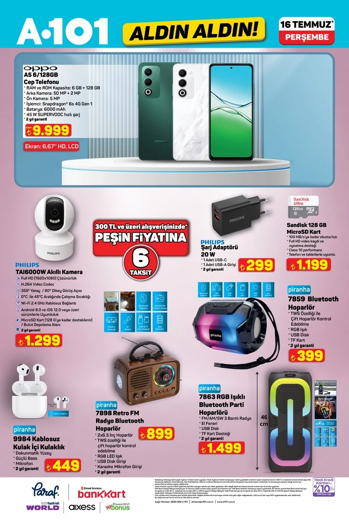 A101 aktüel katalog 16 Temmuz