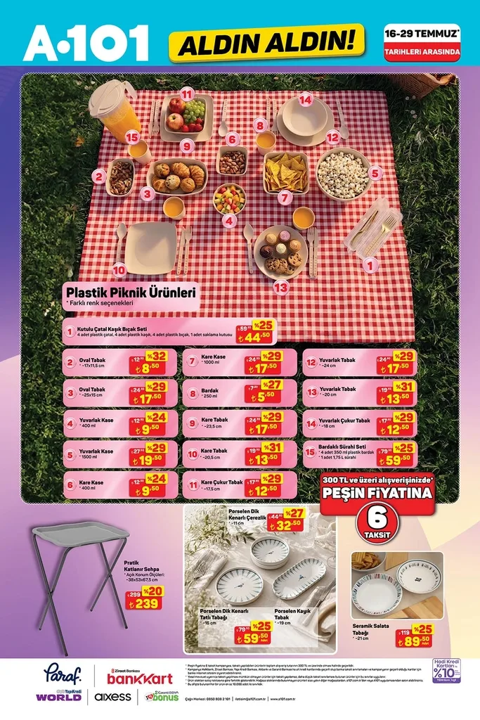 A101 aktüel katalog 16 Temmuz