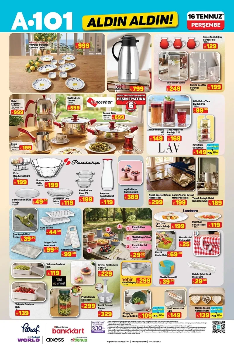 A101 aktüel katalog 16 Temmuz