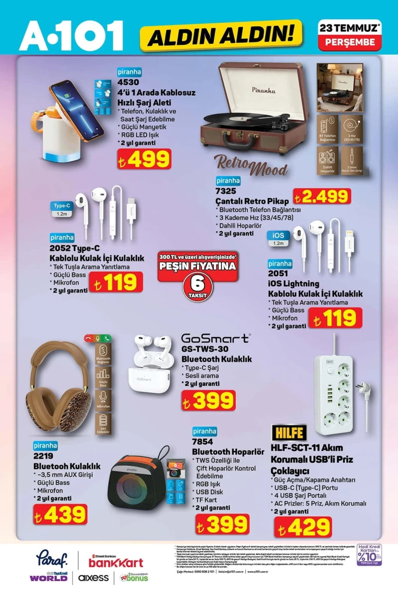 A101 aktüel katalog 23 Temmuz
