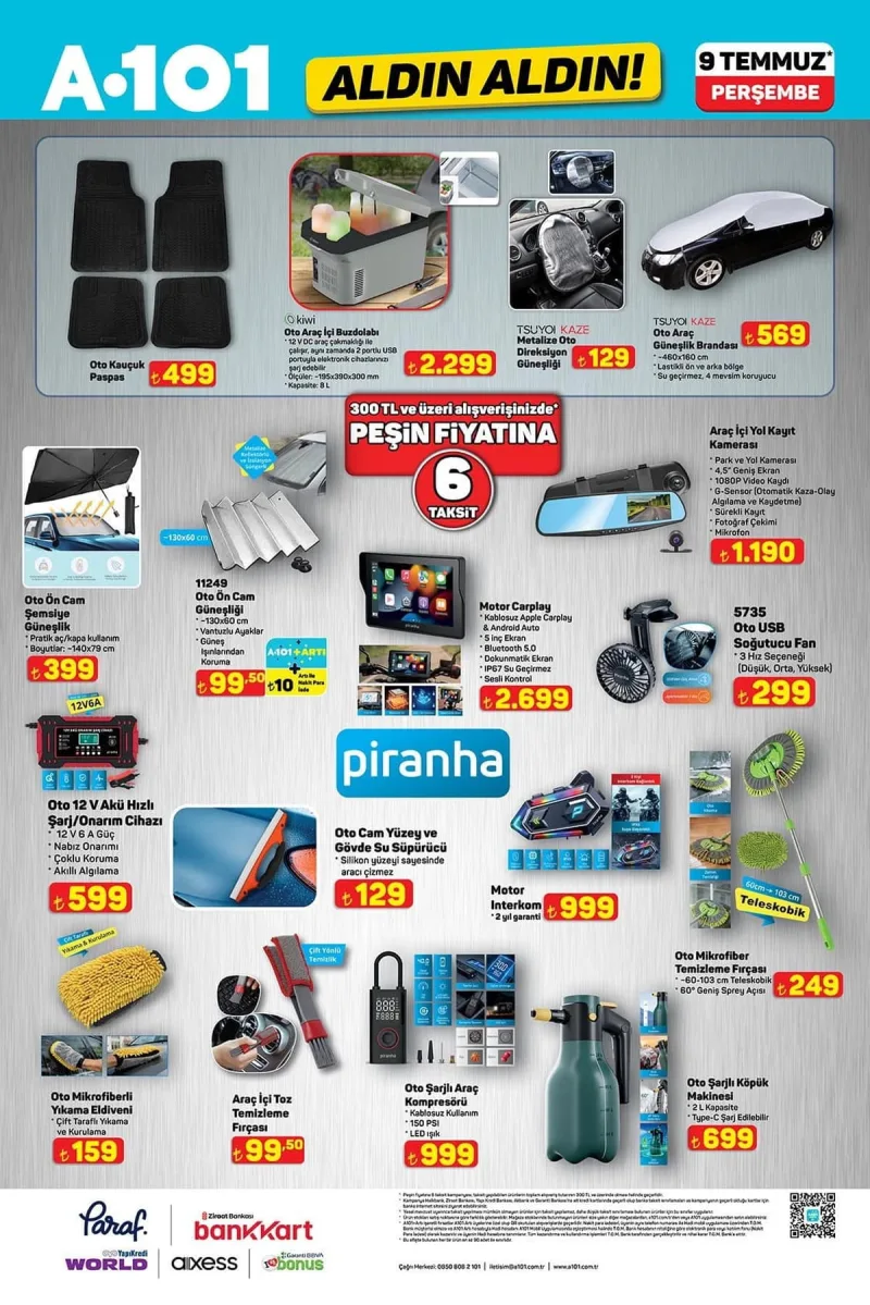 A101 aktüel katalog 9 Temmuz