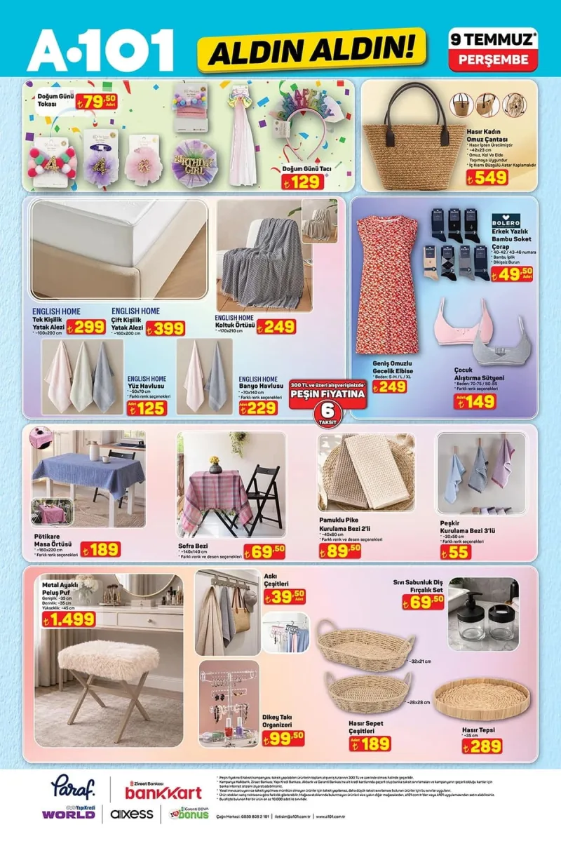 A101 aktüel katalog 9 Temmuz