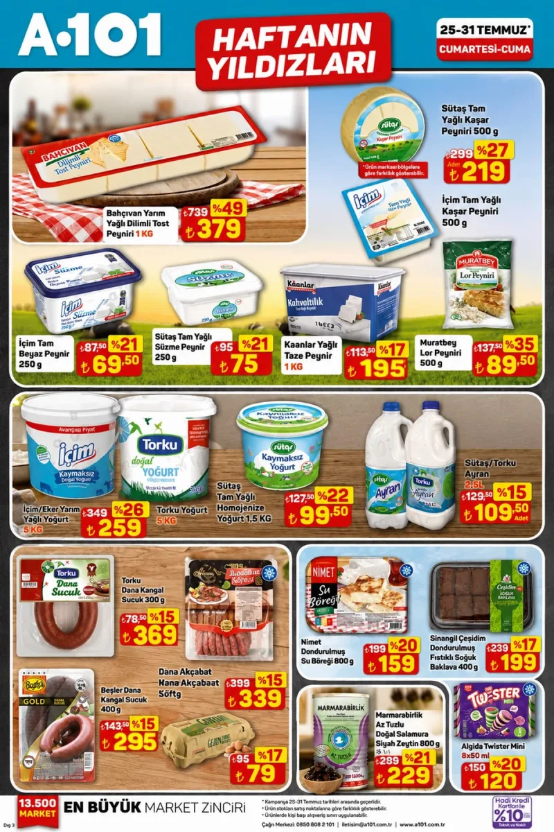 A101 aktüel katalog 25 Temmuz