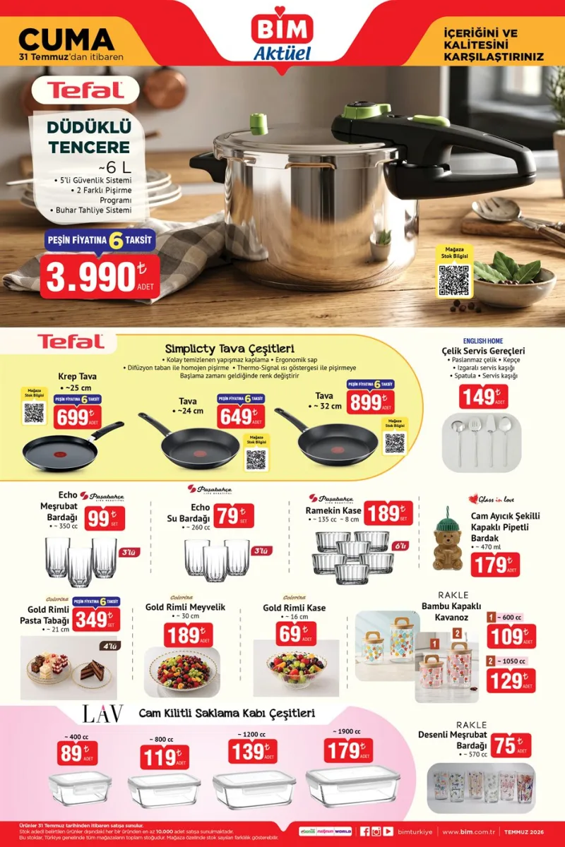 Bim aktüel katalog 31 Temmuz