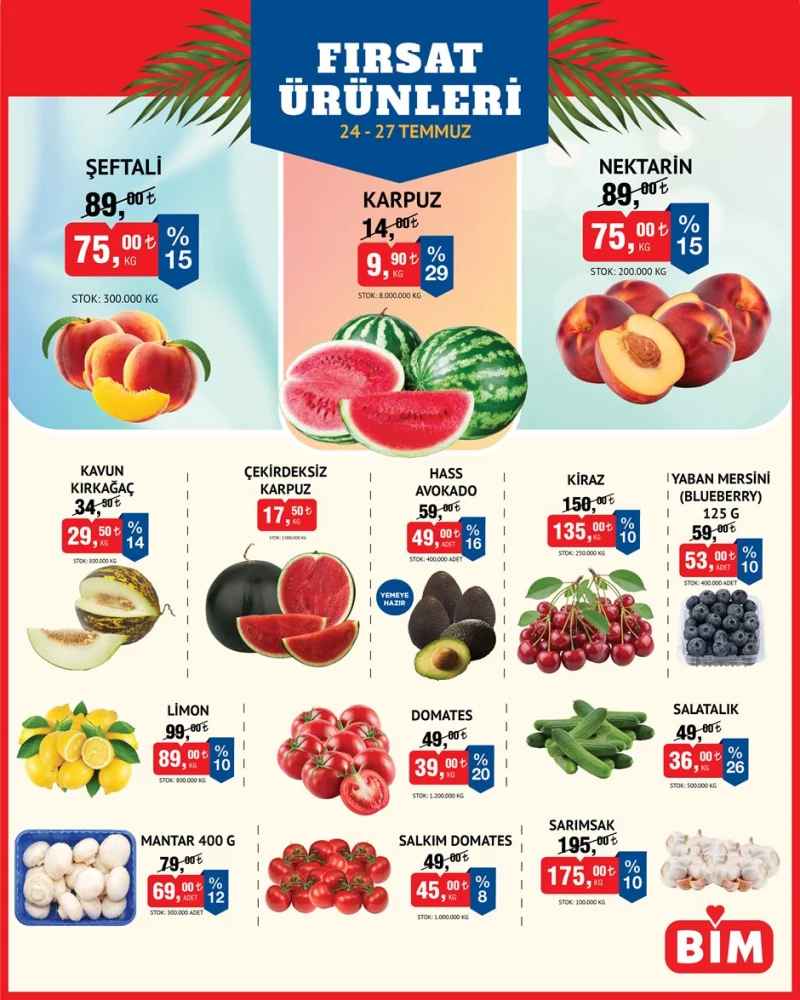 Bim aktüel katalog 24 Temmuz indirim