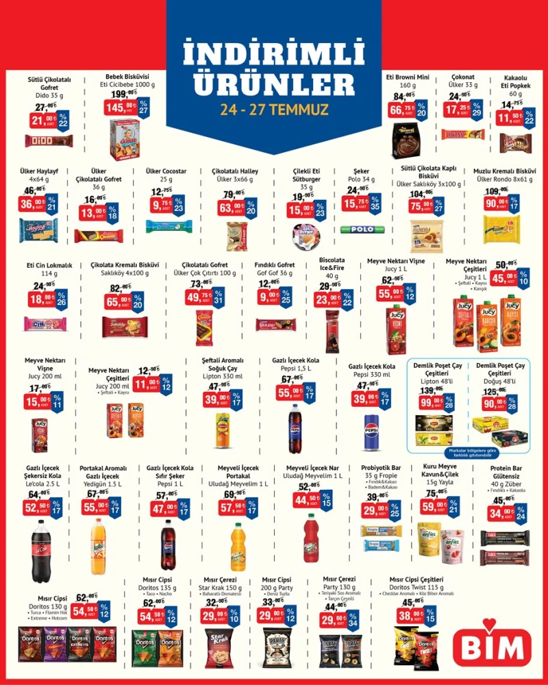 Bim 24 Temmuz aktüel katalog fırsatları