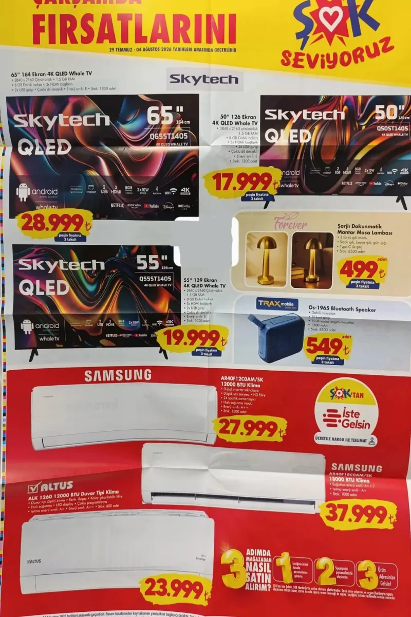 Şok broşür 29 Temmuz-04 Ağustos aktüel katalog