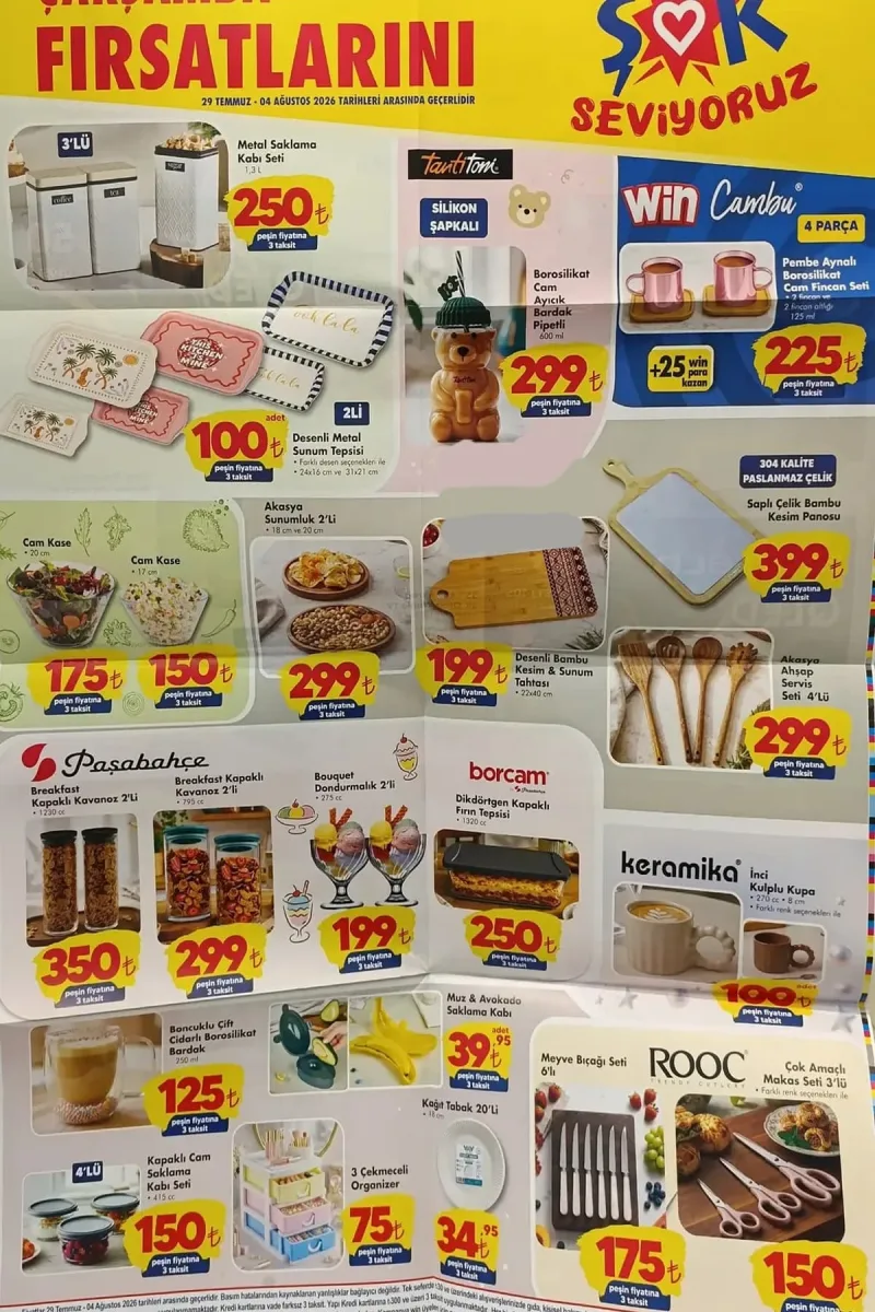 Şok aktüel katalog 29 Temmuz-04 Ağustos