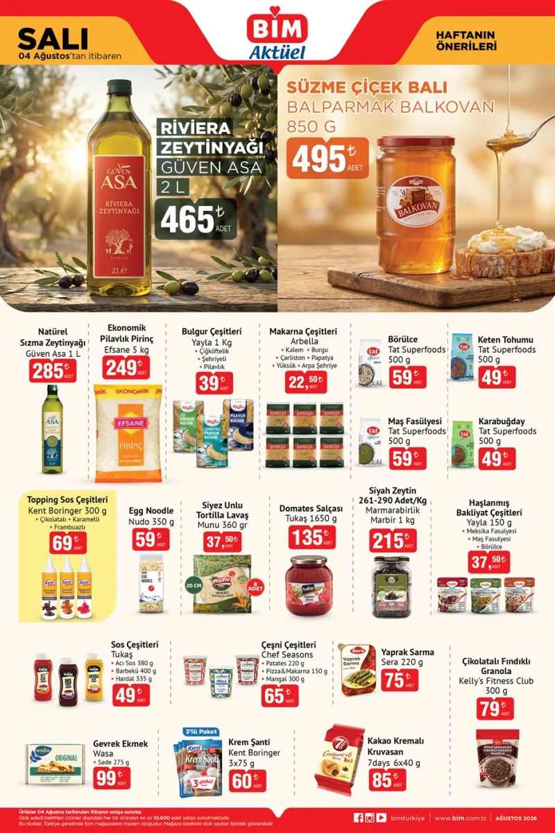 Bim aktüel katalog 4 Ağustos