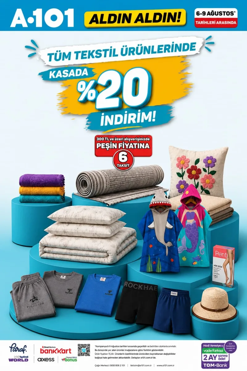 A101 aktüel katalog 6 Ağustos