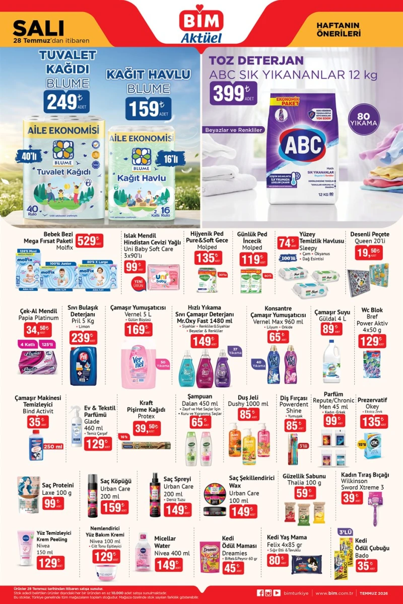 Bim haftanın aktüeli 28 Temmuz aktüel katalog