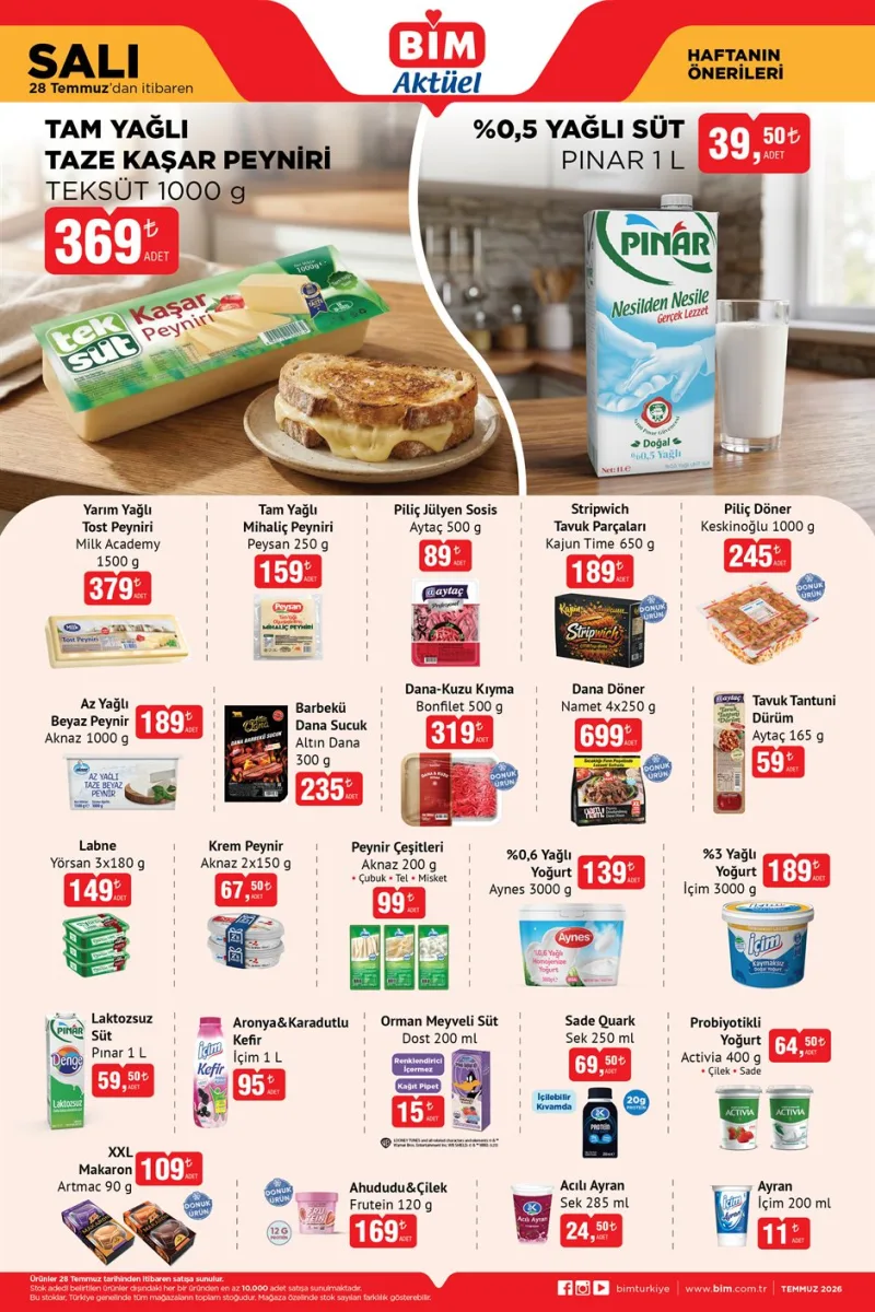 Bim aktüel katalog 28 Temmuz