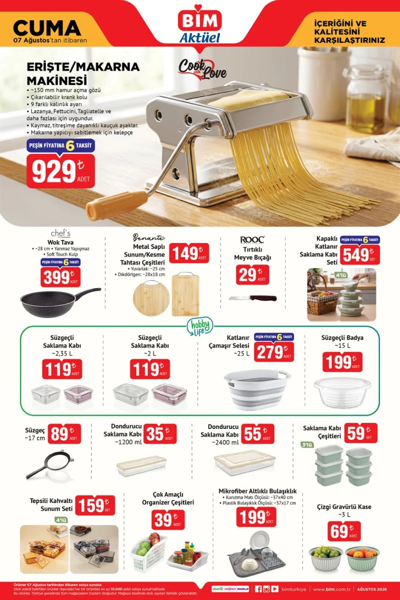 Bim aktüel katalog 7 Ağustos