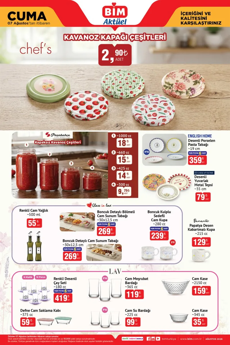 Bim aktüel katalog 7 Ağustos