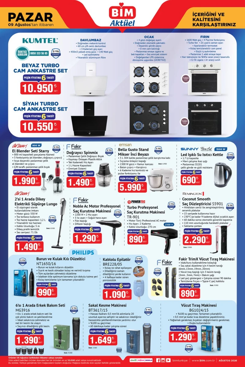 Bim aktüel katalog 9 Ağustos