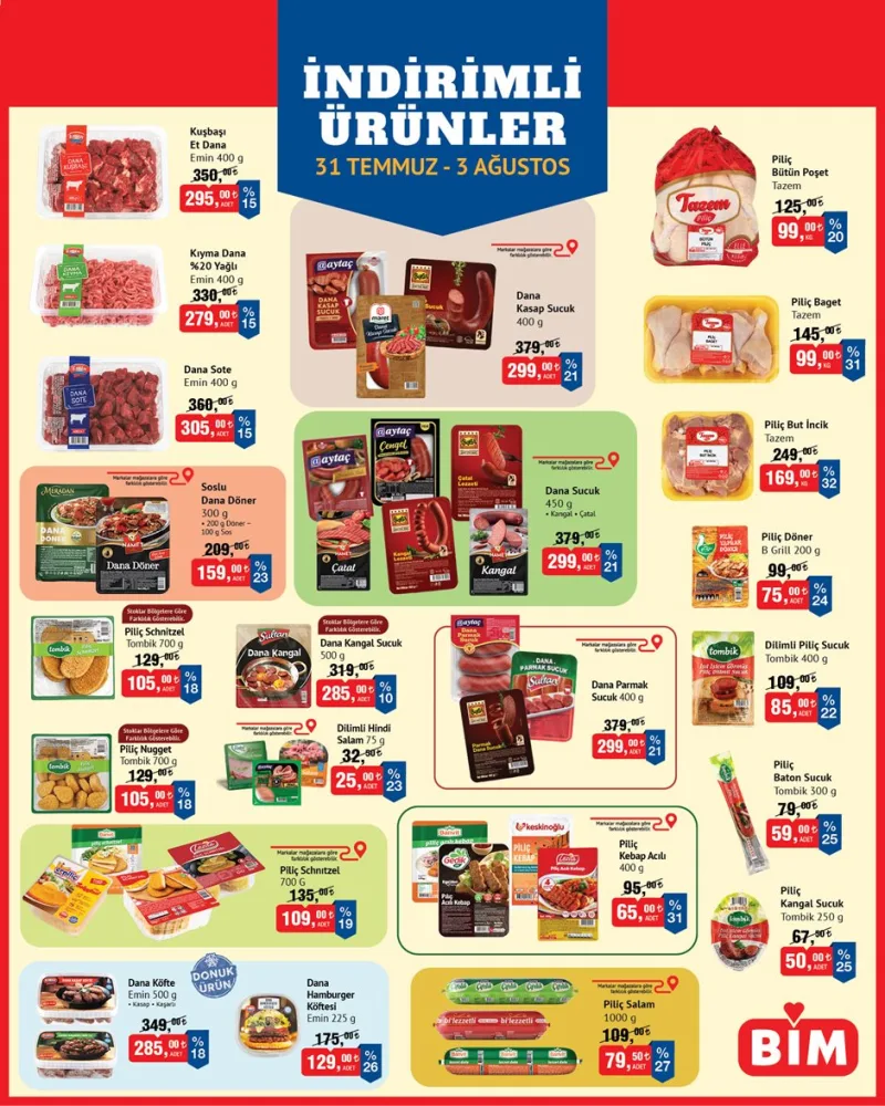 Bim aktüel katalog 31 Temmuz-03 Ağustos