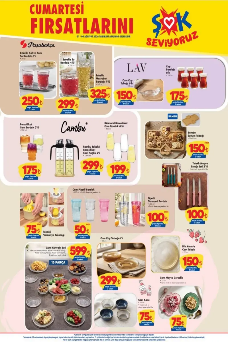 Şok aktüel katalog 1 Ağustos