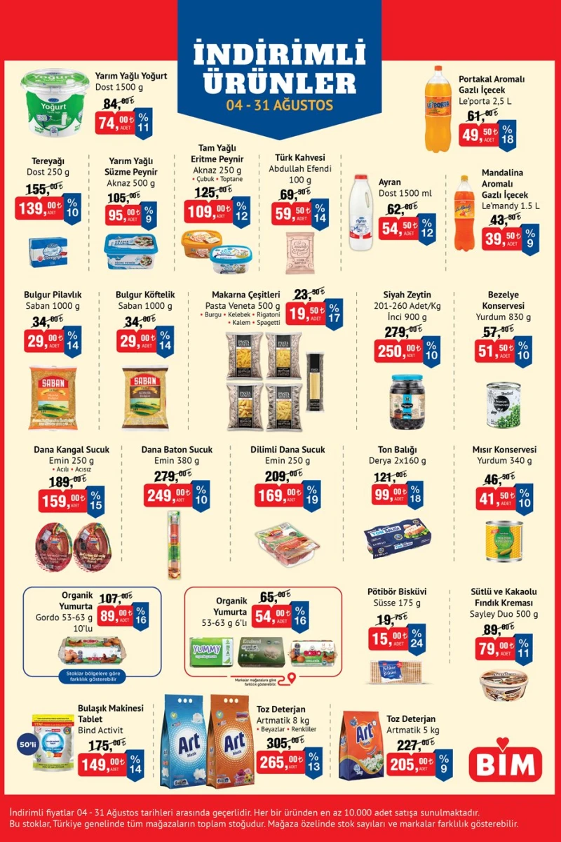Bim broşür 4 Ağustos aktüel katalog