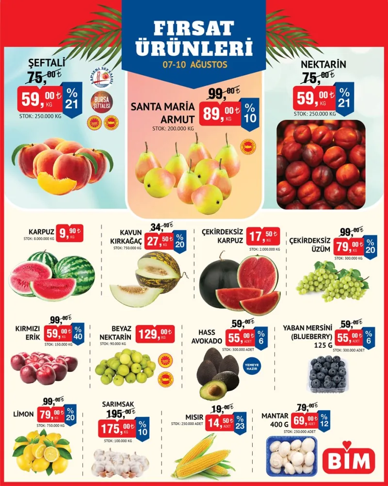Bim indirim katalog 7 Ağustos