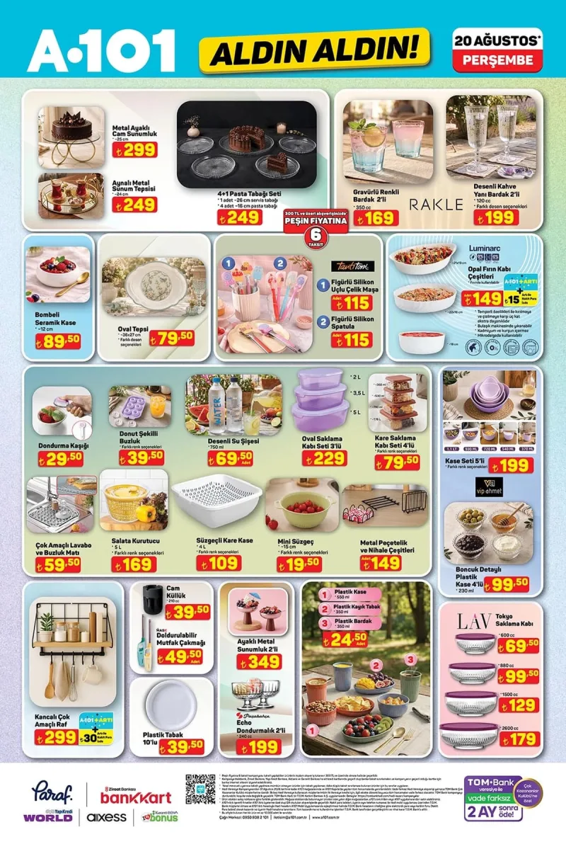 A101 aktüel katalog 20 Ağustos
