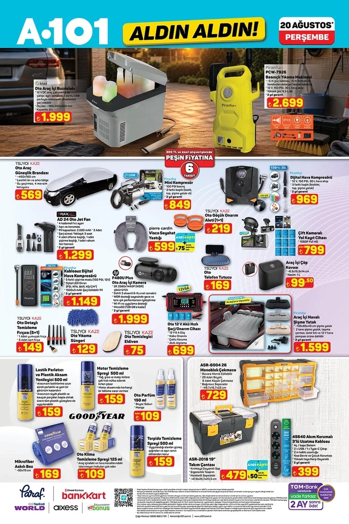 A101 aktüel katalog 20 Ağustos