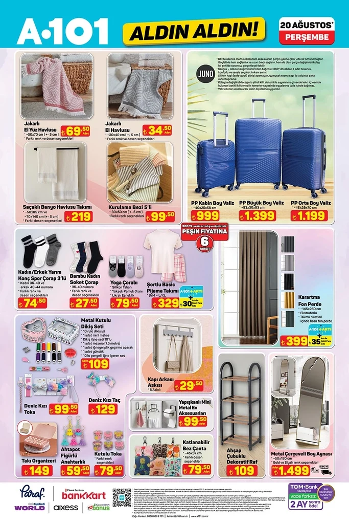 A101 aktüel katalog 20 Ağustos