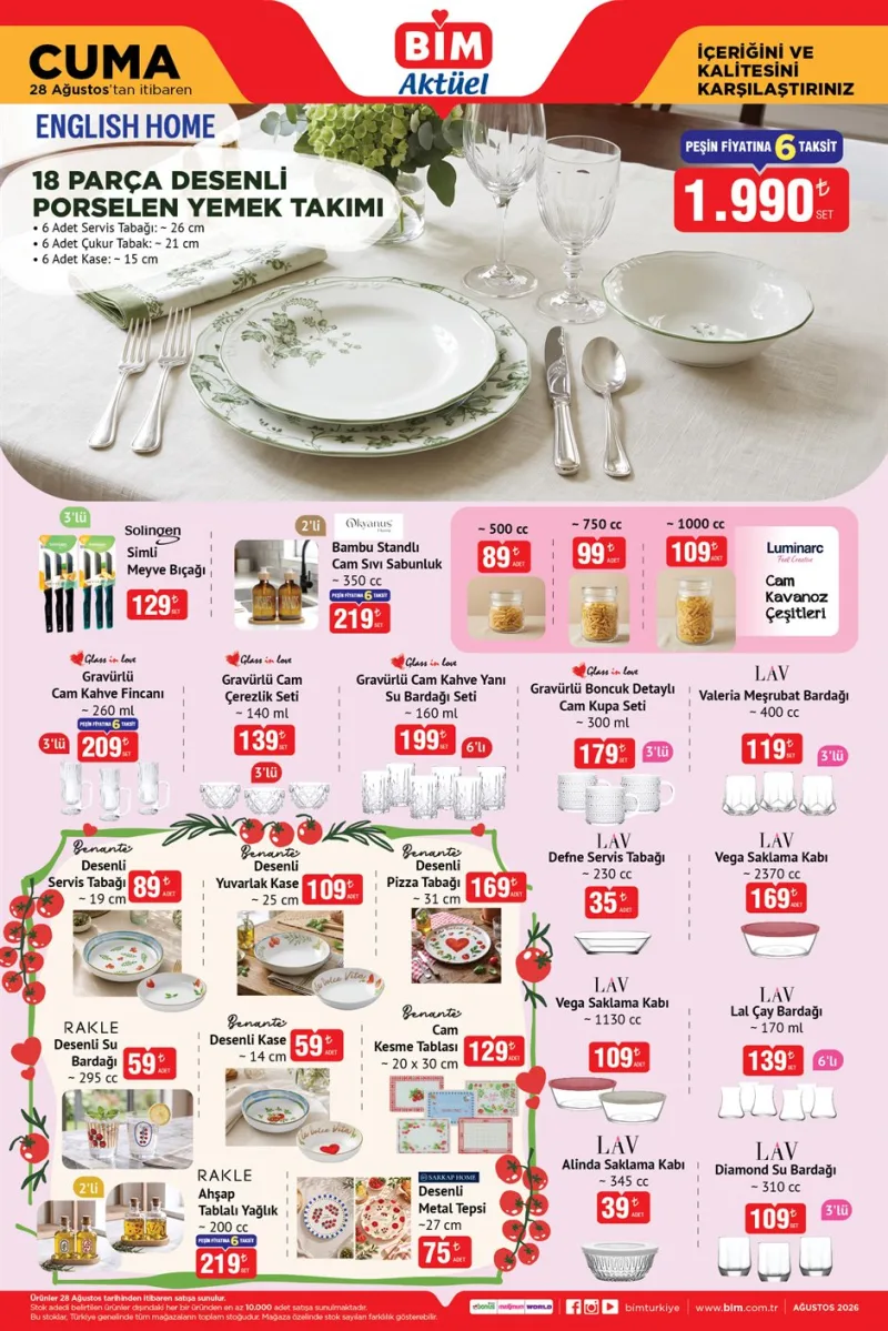 Bim aktüel katalog 28 Ağustos