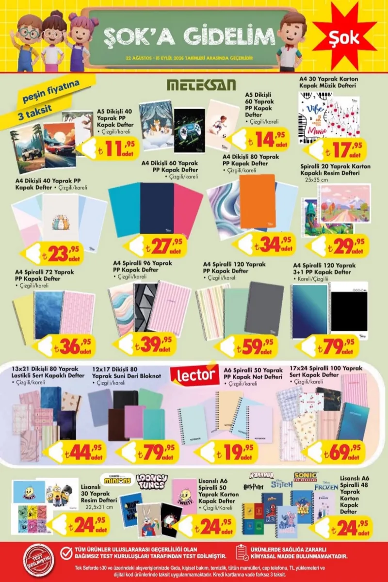 Şok aktüel katalog 22 Ağustos - 15 Eylül
