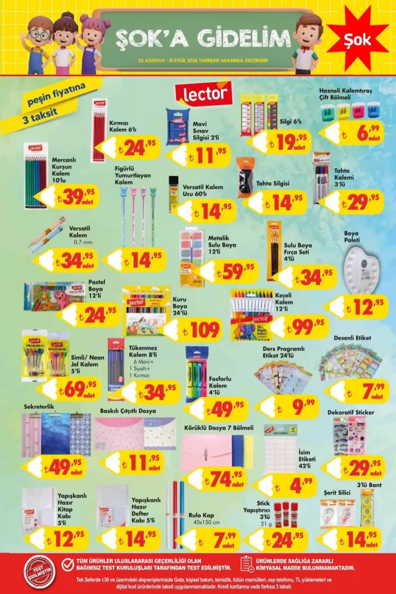 Şok aktüel katalog 22 Ağustos - 15 Eylül