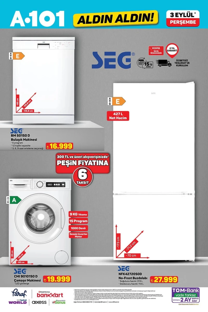 A101 aktüel katalog 3 Eylül