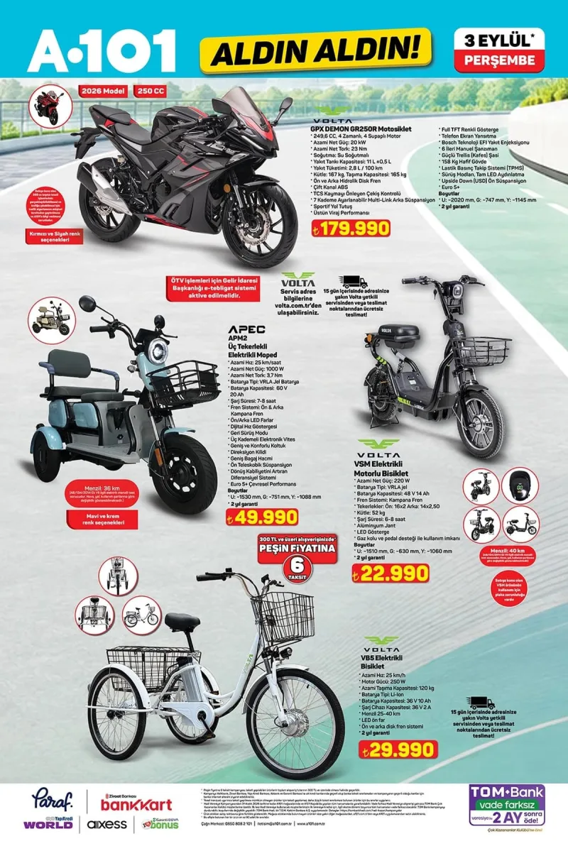 A101 aktüel katalog 3 Eylül