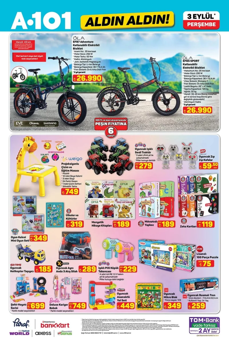 A101 aktüel katalog 3 Eylül