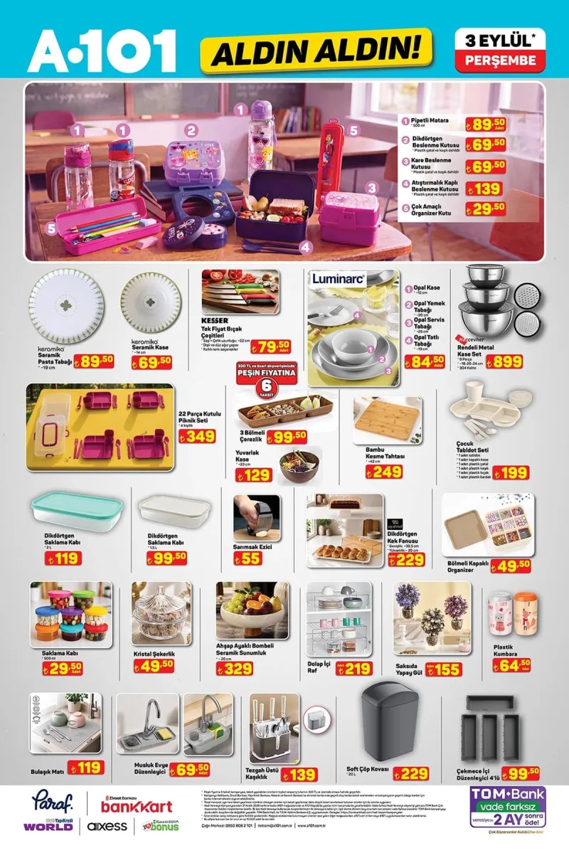 A101 aktüel katalog 3 Eylül