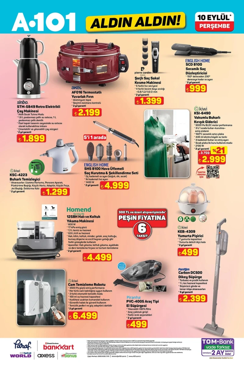 A101 aktüel katalog 10 Eylül