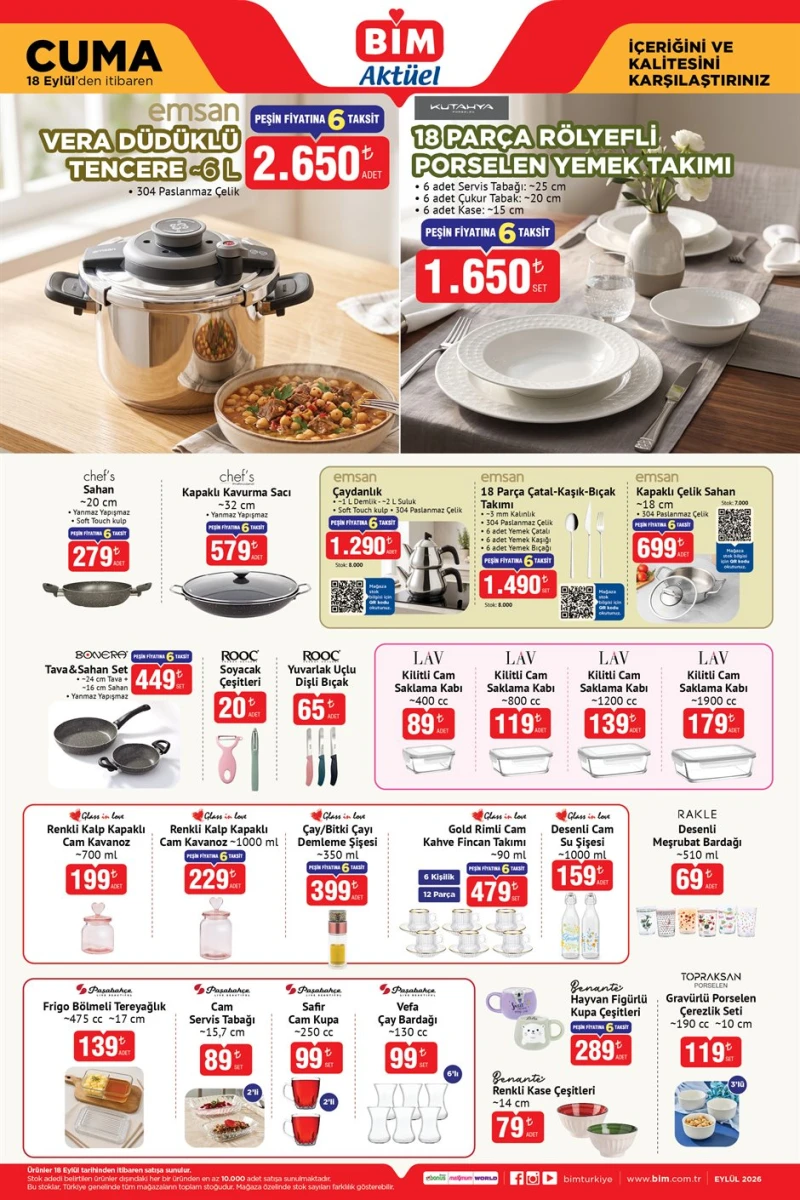Bim aktüel katalog 18 Eylül