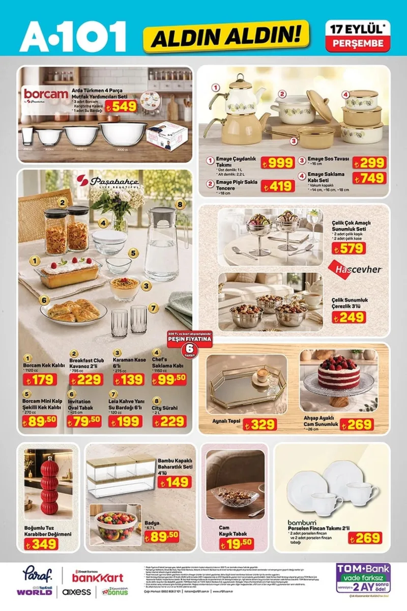 A101 aktüel katalog 17 Eylül