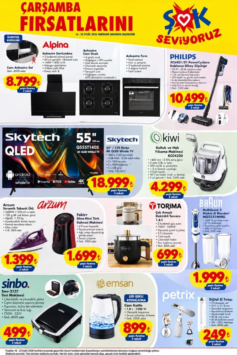 Şok 16 Eylül aktüel katalog fırsatları