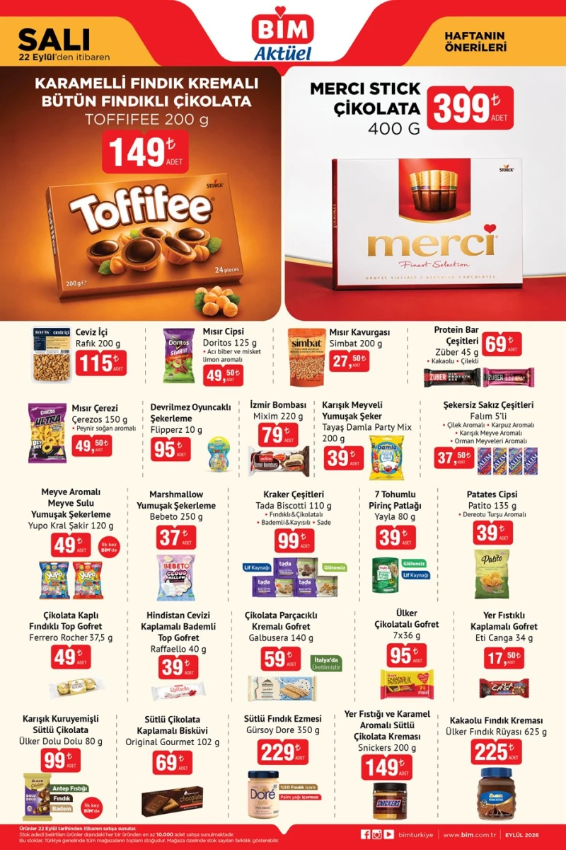 Bim aktüel katalog 22 Eylül